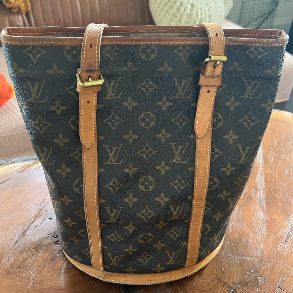 Vintage Louis Vuitton Monogram Bucket Bag 27